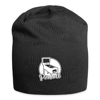 Silhouette Pinball Automat Zocker - Jersey-Beanie - Schwarz - Vorne