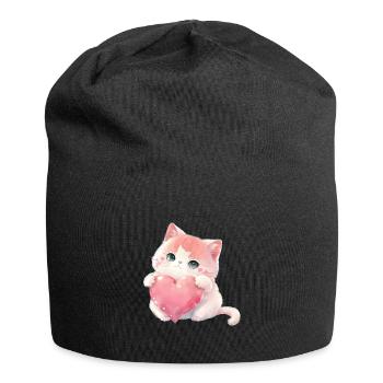 Teddy Bear Cuddly Toy Toy Sleep T-shirt - Jersey Beanie - black - Front