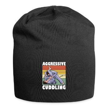 Brasilianische Jiu Jitsu Kampfkunst BJJ Spruch - Jersey-Beanie - Schwarz - Vorne