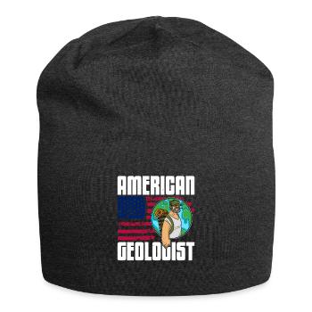 Geoscientists Geology Profession Geologist - Jersey Beanie - charcoal grey - Front