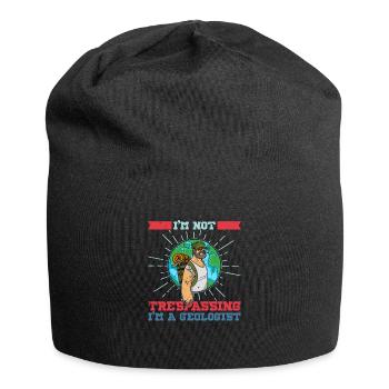 Geology Study Geologist Profession Stones Saying - Jersey Beanie - black - Front