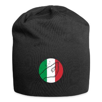 Italy Origin National colours Italian - Jersey Beanie - black - Front