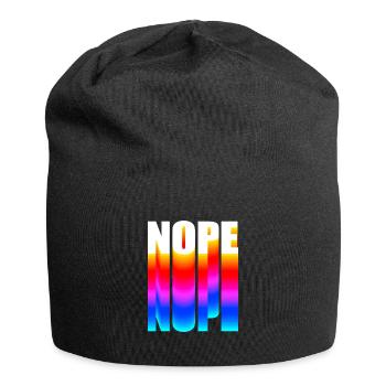 Nope NOPE nope - Jersey Beanie - black - Front