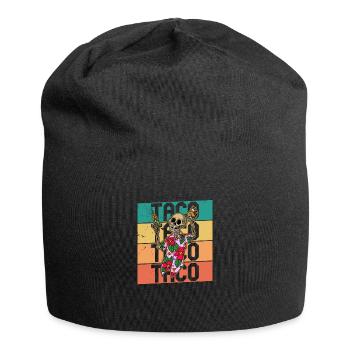 Mexico Skeleton Tequila Beach Summer Taco - Jersey Beanie - black - Front