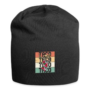 Mexico Skeleton Tequila Beach Summer Taco - Jersey Beanie - black - Front