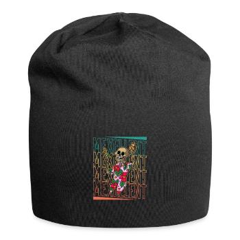 Mexiko Urlaub Skeleton Tequila Taco Sommer - Jersey-Beanie - Schwarz - Vorne