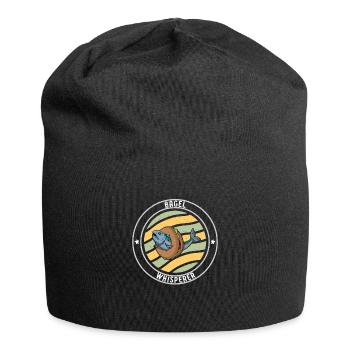 Lachs auf Bagel Gericht Israel Kultur Jüdisch - Jersey-Beanie - Schwarz - Vorne
