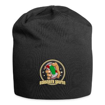 Bier Bierdosen Dosenbier Alkohol Saufen Trinker - Jersey-Beanie - Schwarz - Vorne