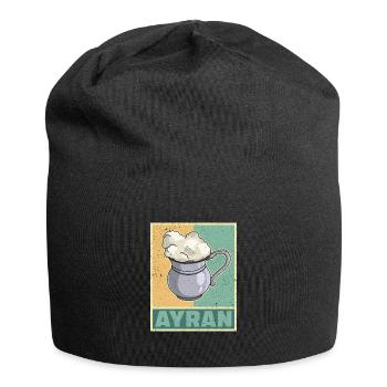 Ayran Becher Döner Kebab Türkei Türlisch Milch - Jersey-Beanie - Schwarz - Vorne