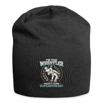 Wrestling Sportart Wrestler Suplex Ringen Sport - Jersey-Beanie - Schwarz - Vorne