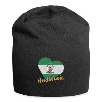 Halbinsel Spanien Andalusien Sevilla Granada - Jersey-Beanie - Schwarz - Vorne