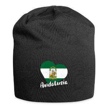 Halbinsel Spanien Andalusien Sevilla Granada - Jersey-Beanie - Schwarz - Vorne