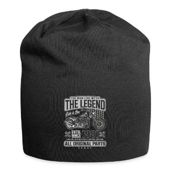 1981 Vintage Man Myth Legend Moto - Bonnet en jersey - noir - Devant