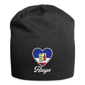 Rusyn Karpaten Diaspora Ethnische Gruppe - Jersey-Beanie - Schwarz - Vorne