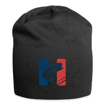 Rot, Weiß & Bass – Frankreich - Jersey-Beanie - Schwarz - Vorne