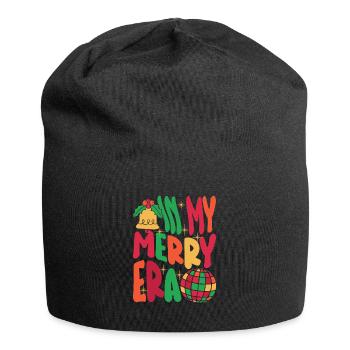 Weihnachten Xmas Spruch Winter In My Merry Era - Jersey-Beanie - Schwarz - Vorne