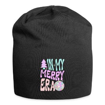 Weihnachten Xmas Spruch Winter In My Merry Era - Jersey-Beanie - Schwarz - Vorne