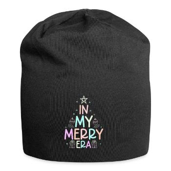 Weihnachten Xmas Spruch Winter In My Merry Era - Jersey-Beanie - Schwarz - Vorne