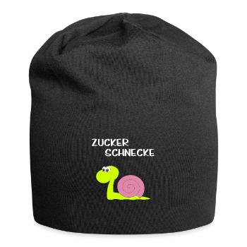 Zucker Schnecke - Jersey-Beanie - Schwarz - Vorne