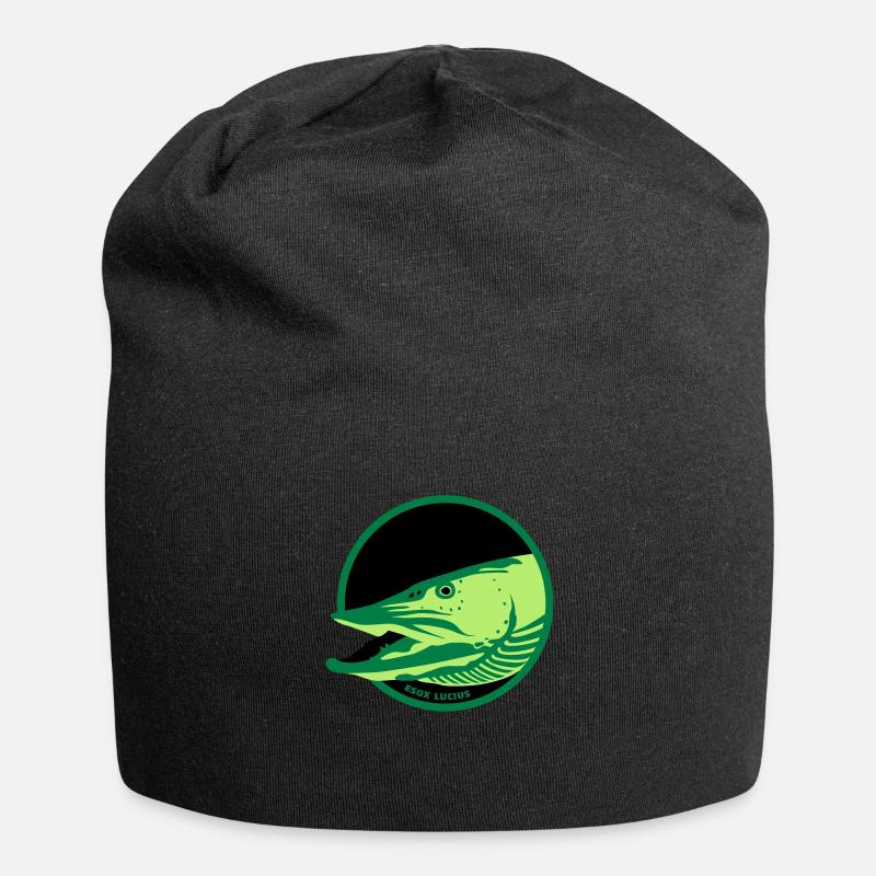 Hecht - Jersey-Beanie - Schwarz