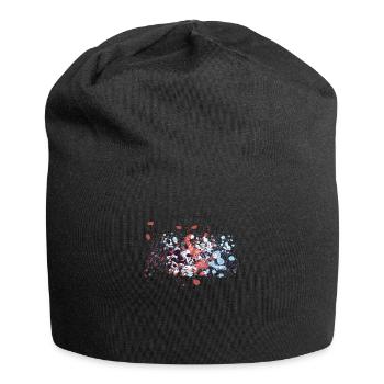 colour splash graffiti - Jersey Beanie - black - Front