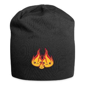 baby child young family 2 friends team couple love - Jersey Beanie - black - Front
