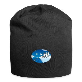 Pinguine - Jersey-Beanie - Schwarz - Vorne