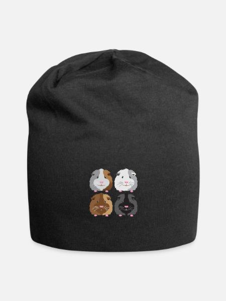 vier Meerschweinchen! - Jersey-Beanie - Schwarz