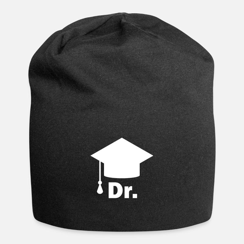 Doktor Dr. und Doktorhut - Jersey-Beanie - Schwarz