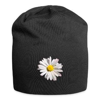 une marguerite - Bonnet en jersey - noir - Devant