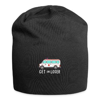 Obtenez un perdant pour le chauffeur d'ambulance - Bonnet en jersey - noir - Devant