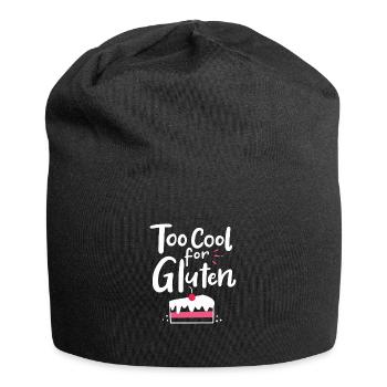 Too Cool For Gluten For Celiac Awareness - Jersey Beanie - black - Front