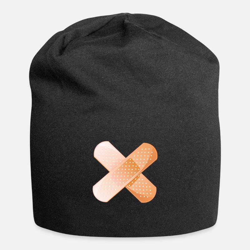pansement pensement croise - Bonnet en jersey - noir