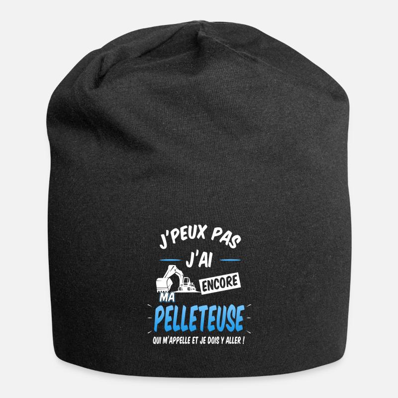 Pelleteuse - Bonnet en jersey - noir