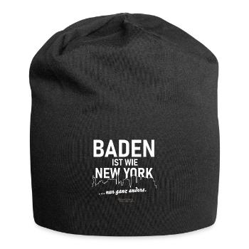 Baden - Jersey-Beanie - Schwarz - Vorne