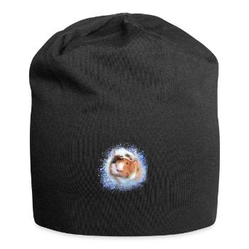 cochons d’Inde, graffitis, cochons d’Inde rosette - Bonnet en jersey - noir - Devant