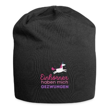 Muddy run shirt mud Matsch Laufshirt Team Einhorn - Jersey-Beanie - Schwarz - Vorne