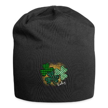 Happy St. Patrick´s Day Saint Patrick Irland Irish - Jersey-Beanie - Schwarz - Vorne