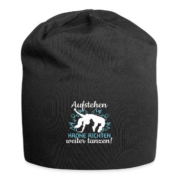 Weiter tanzen! - Tänzerin Tänzer Tanzen - Jersey-Beanie - Schwarz - Vorne