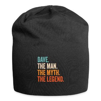 DAVE THE MAN THE MYTH THE LEGEND - Jersey Beanie - black - Front