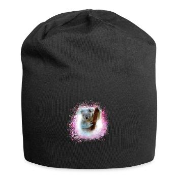 koala ,pink,graffiti,malerei,koalabär, brush - Jersey-Beanie - Schwarz - Vorne