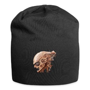 Wood cyber style - Jersey-Beanie - Schwarz - Vorne