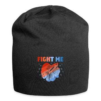 Fight Me Aquarium Owner Fish Keeping - Jersey Beanie - black - Front