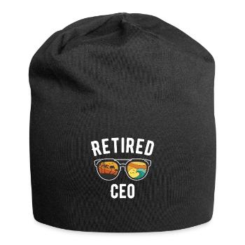 Retraite CEO Beach Sunglasses Design - Bonnet en jersey - noir - Devant