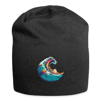 Alex der Surfer - Jersey-Beanie - Schwarz - Vorne