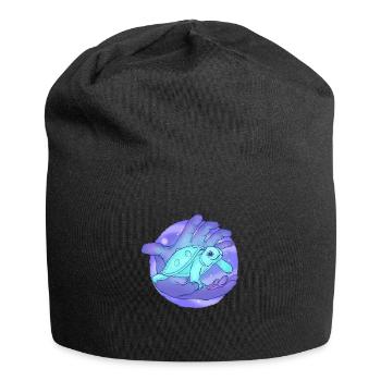 Cute Handpan Turtle - Jersey-Beanie - Schwarz - Vorne