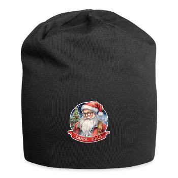 Weihnachtsmann - Traditionell und Aquarell - Jersey-Beanie - Schwarz - Vorne