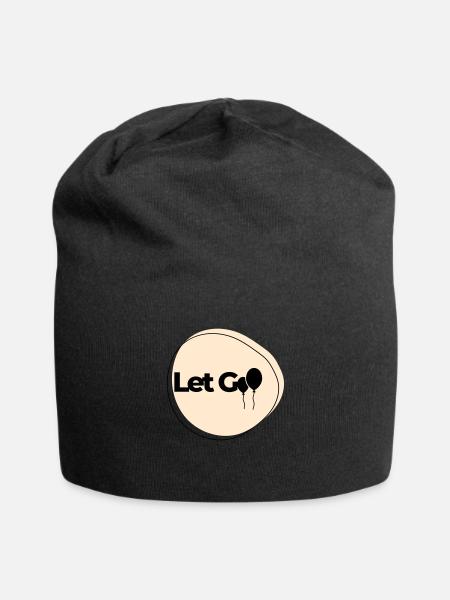 Let Go - Jersey Beanie - black
