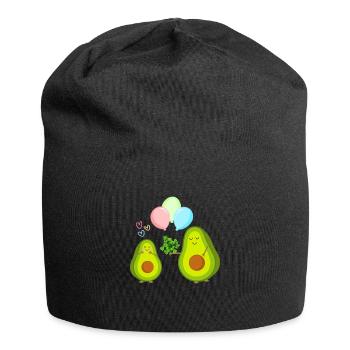 Romantic avocados: The most beautiful couple - Jersey Beanie - black - Front