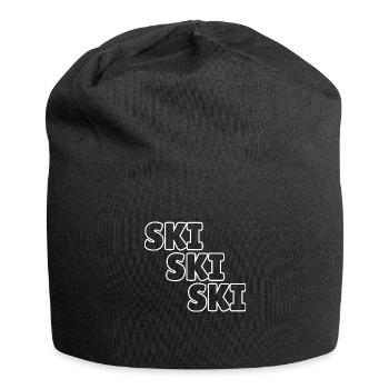 Ski ski ski - Jersey Beanie - black - Front